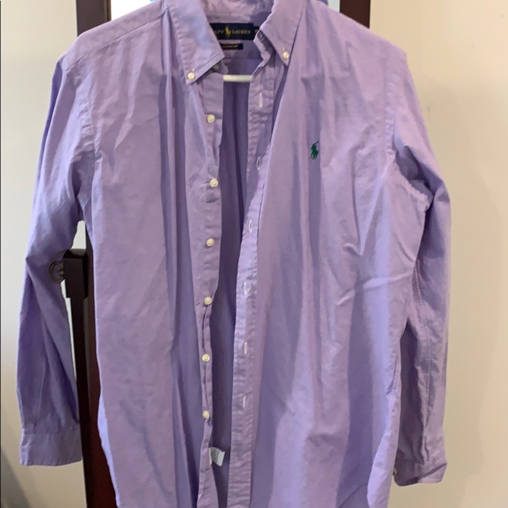 Men’s purple Ralph Lauren dress shirt